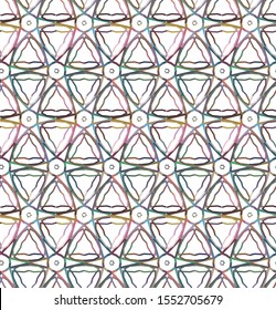Geometric ornamental vector pattern. Seamless design texture.