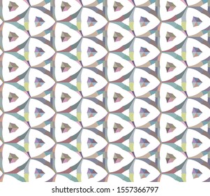 Geometric ornamental vector pattern. Seamless design texture.