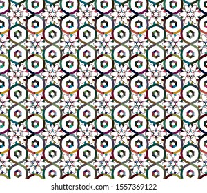 Geometric ornamental vector pattern. Seamless design texture.