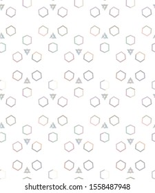 Geometric ornamental vector pattern. Seamless design texture.