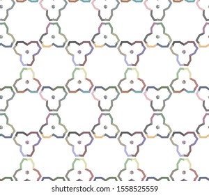 Geometric ornamental vector pattern. Seamless design texture.