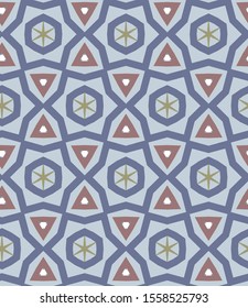 Geometric ornamental vector pattern. Seamless design texture.