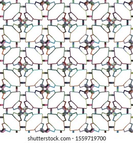 Geometric ornamental vector pattern. Seamless design texture.