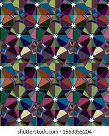 Geometric ornamental vector pattern. Seamless design texture.