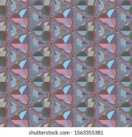 Geometric ornamental vector pattern. Seamless design texture.