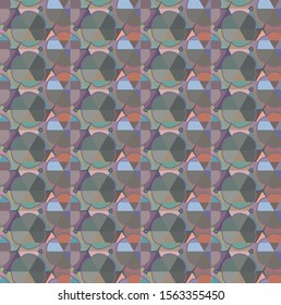 Geometric ornamental vector pattern. Seamless design texture.