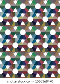 Geometric ornamental vector pattern. Seamless design texture.