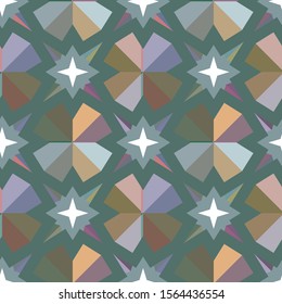 Geometric ornamental vector pattern. Seamless design texture.
