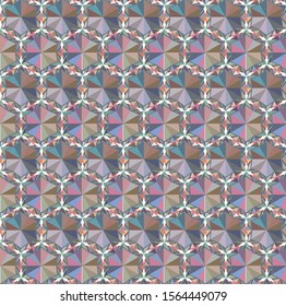 Geometric ornamental vector pattern. Seamless design texture.
