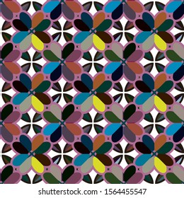 Geometric ornamental vector pattern. Seamless design texture.