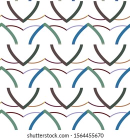 Geometric ornamental vector pattern. Seamless design texture.