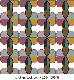 Geometric ornamental vector pattern. Seamless design texture.