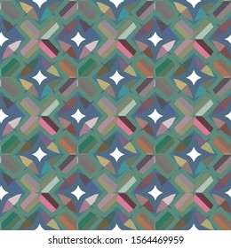 Geometric ornamental vector pattern. Seamless design texture.