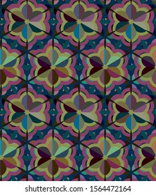 Geometric ornamental vector pattern. Seamless design texture.