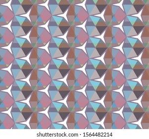 Geometric ornamental vector pattern. Seamless design texture.