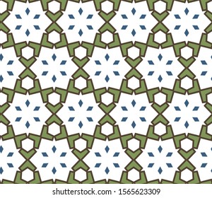 Geometric ornamental vector pattern. Seamless design texture.