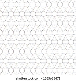 Geometric ornamental vector pattern. Seamless design texture.