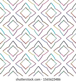 Geometric ornamental vector pattern. Seamless design texture.