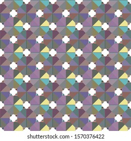 Geometric ornamental vector pattern. Seamless design texture.