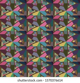 Geometric ornamental vector pattern. Seamless design texture.