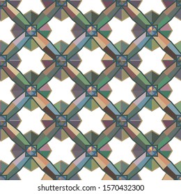 Geometric ornamental vector pattern. Seamless design texture.