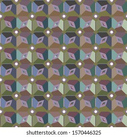 Geometric ornamental vector pattern. Seamless design texture.