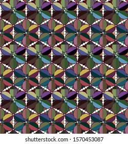 Geometric ornamental vector pattern. Seamless design texture.