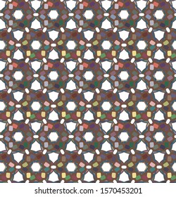 Geometric ornamental vector pattern. Seamless design texture.