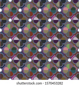 Geometric ornamental vector pattern. Seamless design texture.