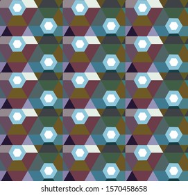 Geometric ornamental vector pattern. Seamless design texture.