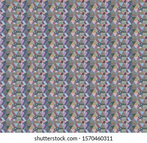 Geometric ornamental vector pattern. Seamless design texture.