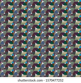 Geometric ornamental vector pattern. Seamless design texture.