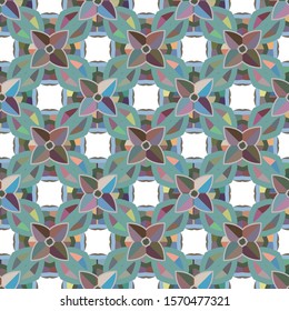 Geometric ornamental vector pattern. Seamless design texture.