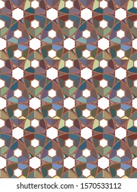 Geometric ornamental vector pattern. Seamless design texture.