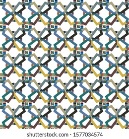 Geometric ornamental vector pattern. Seamless design texture.