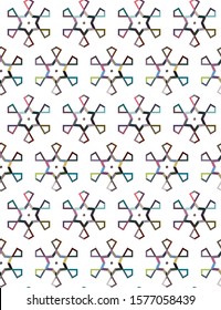 Geometric ornamental vector pattern. Seamless design texture.