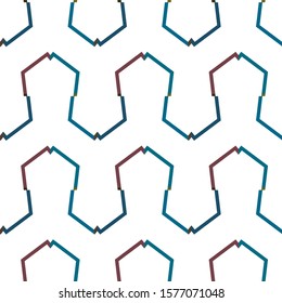 Geometric ornamental vector pattern. Seamless design texture.