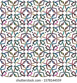 Geometric ornamental vector pattern. Seamless design texture.