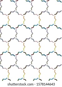 Geometric ornamental vector pattern. Seamless design texture.