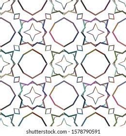 Geometric ornamental vector pattern. Seamless design texture.