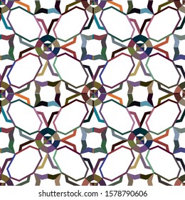 Geometric ornamental vector pattern. Seamless design texture.