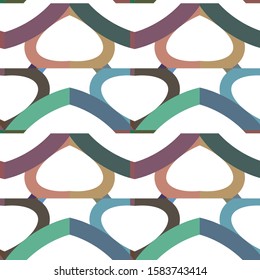 Geometric ornamental vector pattern. Seamless design texture.