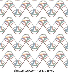 Geometric ornamental vector pattern. Seamless design texture.