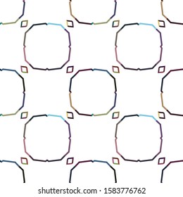 Geometric ornamental vector pattern. Seamless design texture.