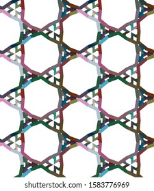 Geometric ornamental vector pattern. Seamless design texture.