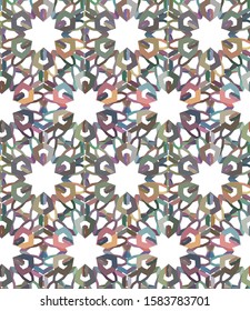 Geometric ornamental vector pattern. Seamless design texture.