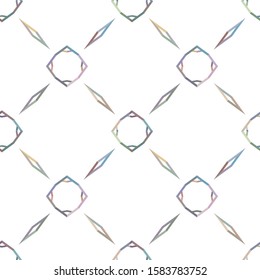 Geometric ornamental vector pattern. Seamless design texture.