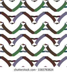 Geometric ornamental vector pattern. Seamless design texture.