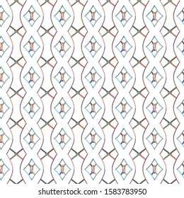 Geometric ornamental vector pattern. Seamless design texture.