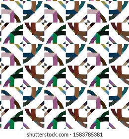Geometric ornamental vector pattern. Seamless design texture.